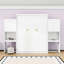 Queen Murphy Bed with Desk and Cabinets-678902489