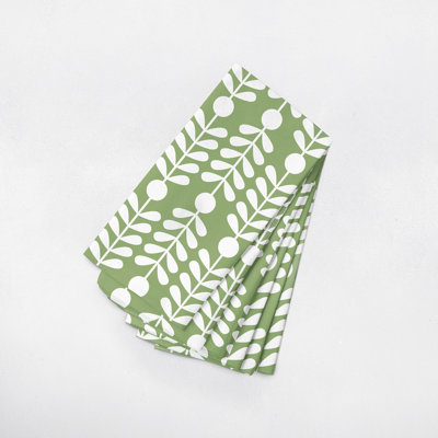 Polyester Floral Rectangle Napkin
