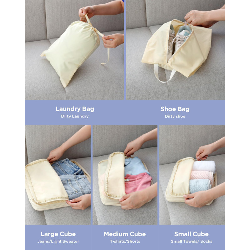 Rebrilliant Fabric Storage Bag, Beige