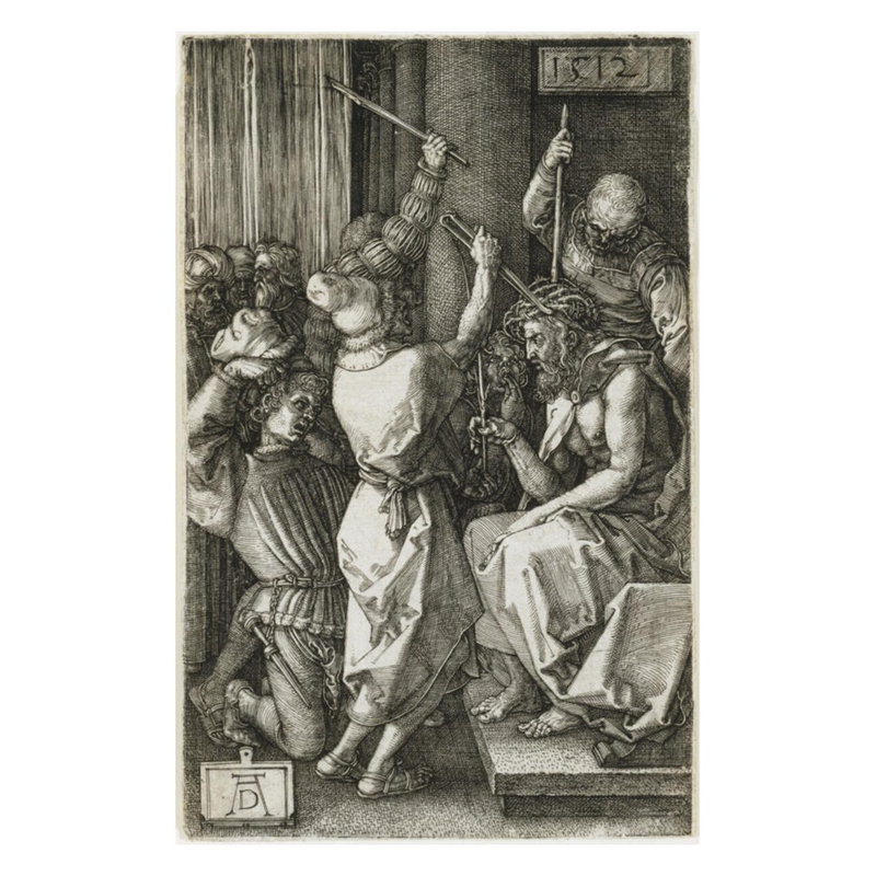 «Christ Crowned with Thorns» par Albrecht Dürer - Impression giclée, H 28 po x l 22 po