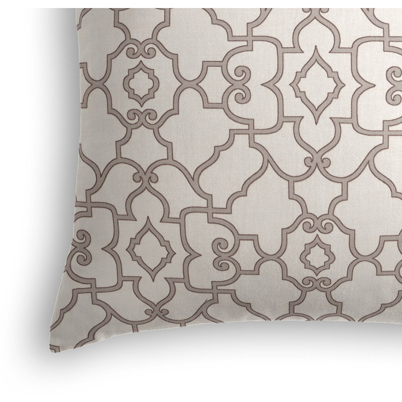 Taj Square Pillow Cover & Insert, Gray, 22" x 22"