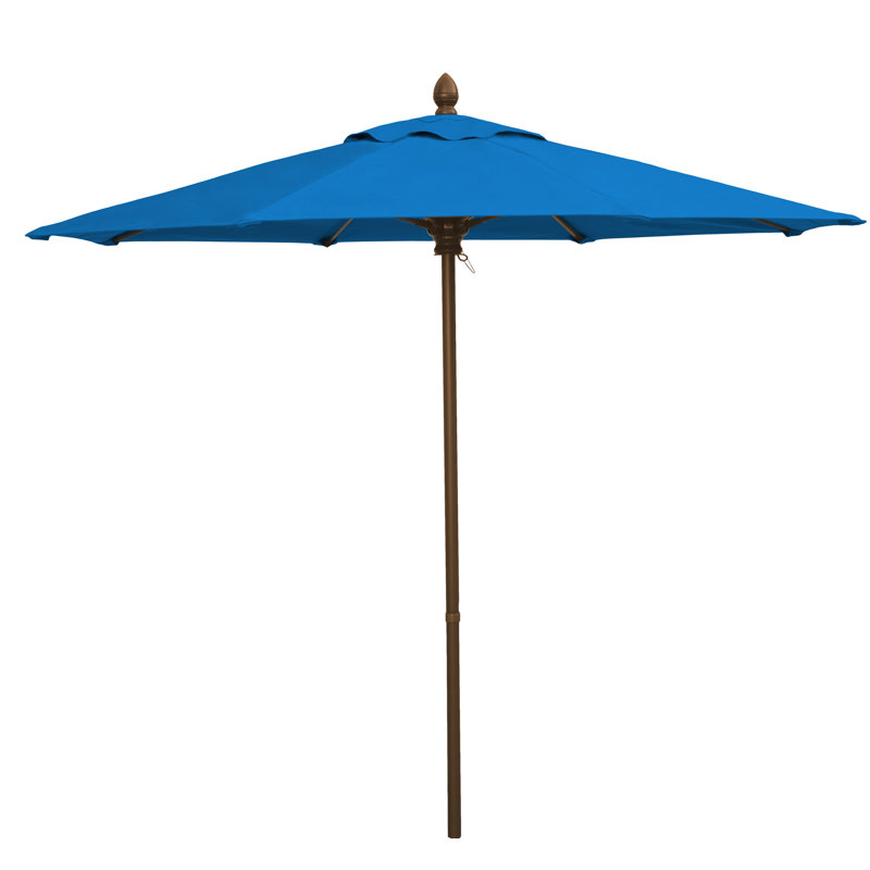 Parasol de marché, Bleu, Brun
