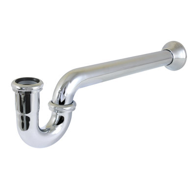 Kingston Brass CC5240MB 1-1/4" (Or 1-1/2") X 1-1/2" P-Trap With Bell Flange, 19" Length, 18 Gauge