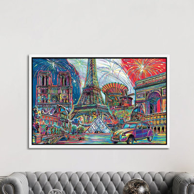 Paris Pop Art by P.D. Moreno - Print on Canvas