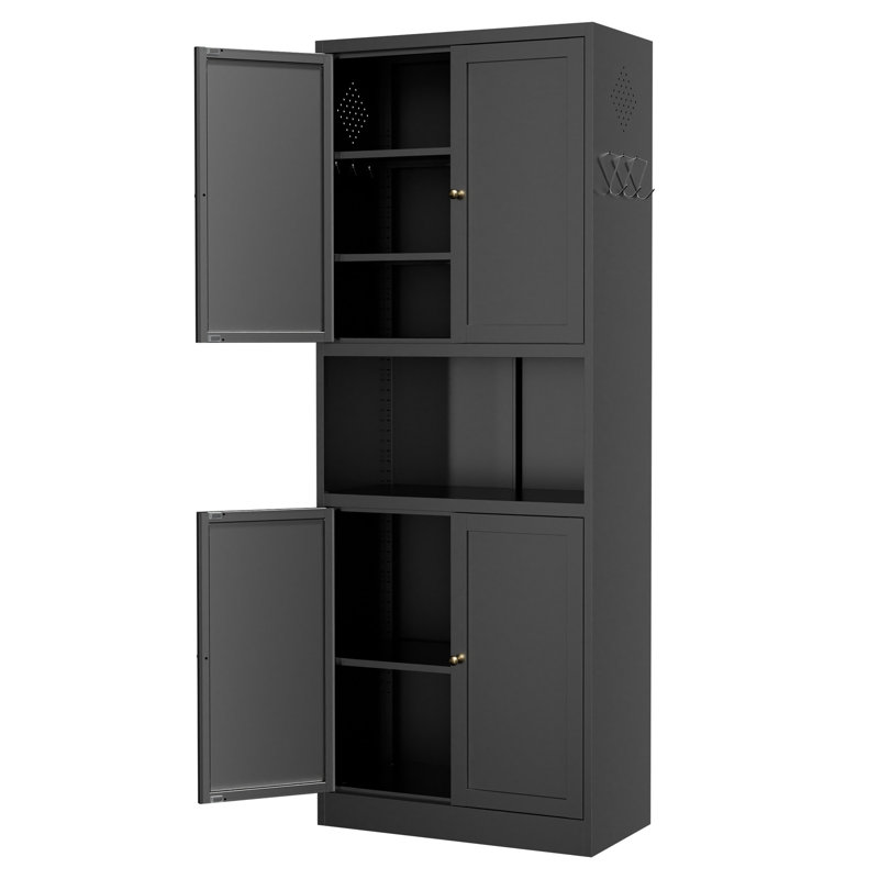 Armoire de rangement en métal H 72,1 po x l 27,6 po x P 13,8 po