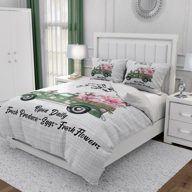 Abstract Duvet Cover, Queen Duvet Cover + 2 Queen Shams