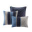 Édredon très grand - microsuède bleu marine, 7 pièces, 1 pièce, coussin lavable à la machine