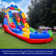 HeroKiddo Block Party 16' Commercial Grade Inflatable Water Slide with Attached Pool and Drainage for Kids and Adults (with Blower), Outdoor Indoor, Birthday Party, Rental Quality, Big Inflatable