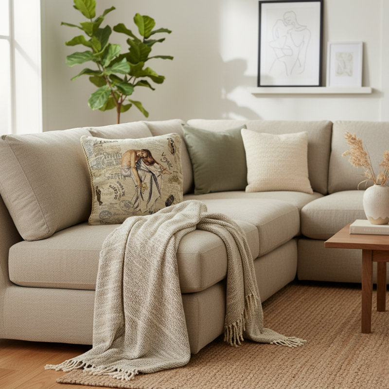 Housse de coussin décoratif 