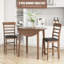 3PCS Table ronde à hauteur de comptoir avec 2 chaises rembourrées