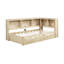 Lit de jour simple avec couchette, armoires de rangement et ports USB-646502460