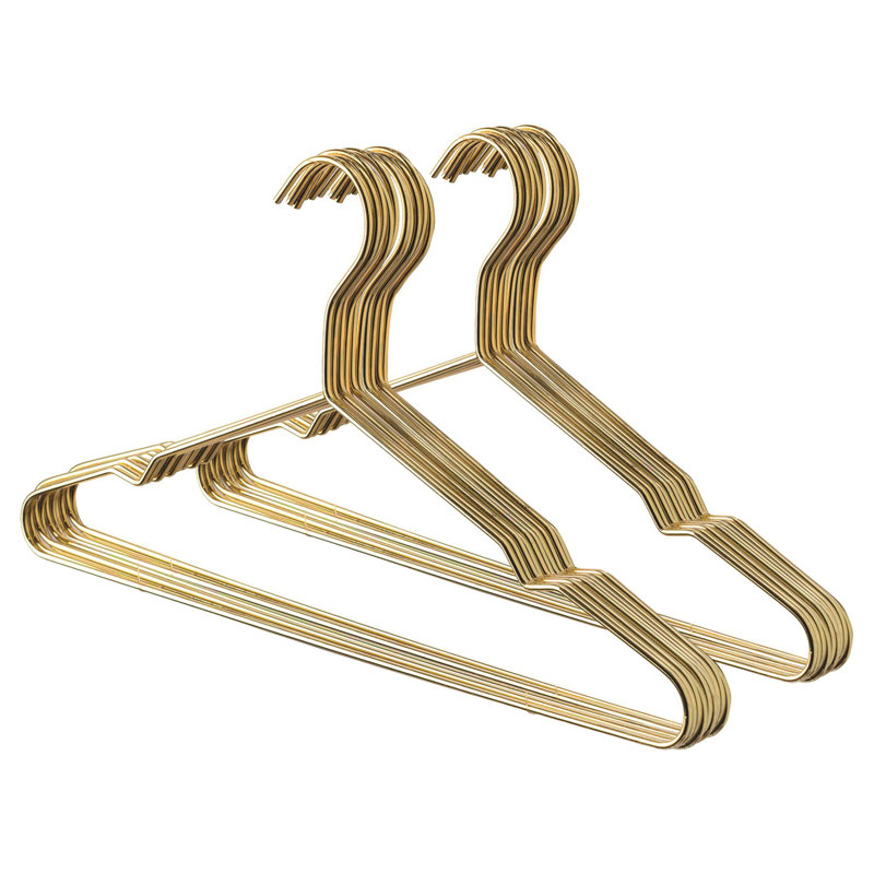 Harbour Housewares - Metal Clothes Hangers - Set of 20