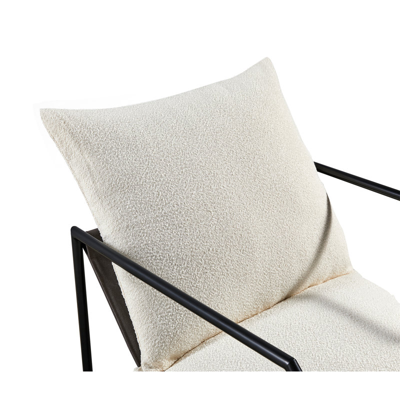 Chaise d'appoint pour le salon, Tissu blanc