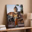 Toile, scène sereine mettant en vedette une statue de Bouddha colossale et détaillée, art central de la toile-761270745