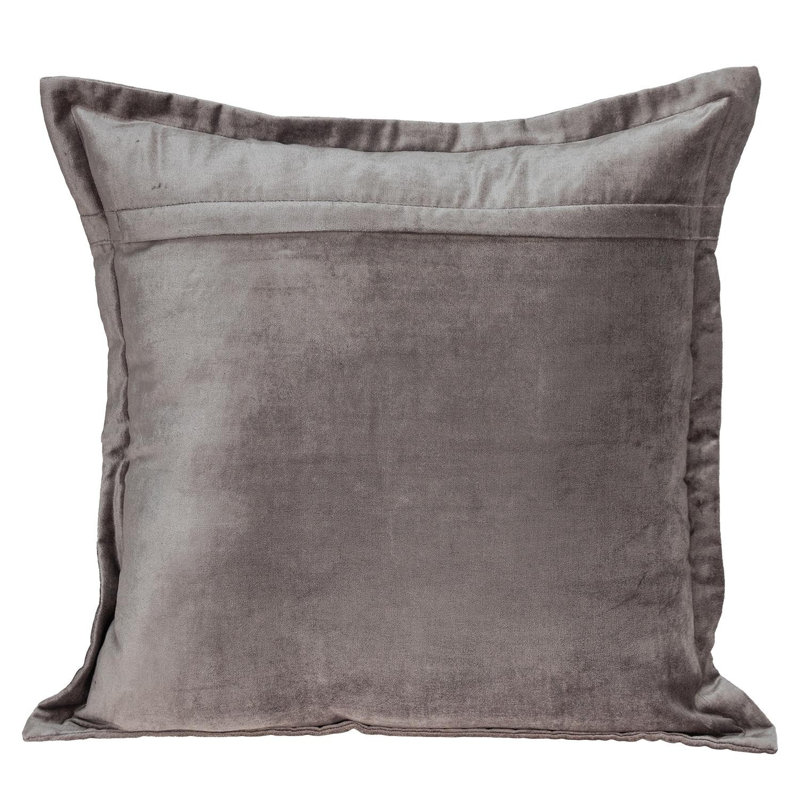 Coussin décoratif de couleur unie Soft Touch 1, 20 po x 20 po, Taupe