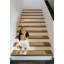 Tapis d'escalier beige antidérapant Dalila