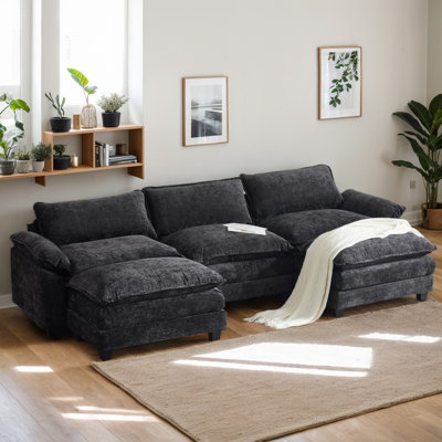 Latitude Run® 3-Seat Sectionals With 2 Ottoman
