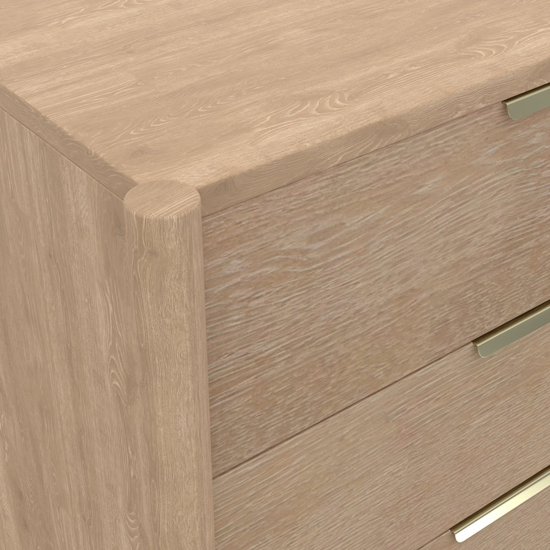 Commode 6 tiroirs Reece, Naturel