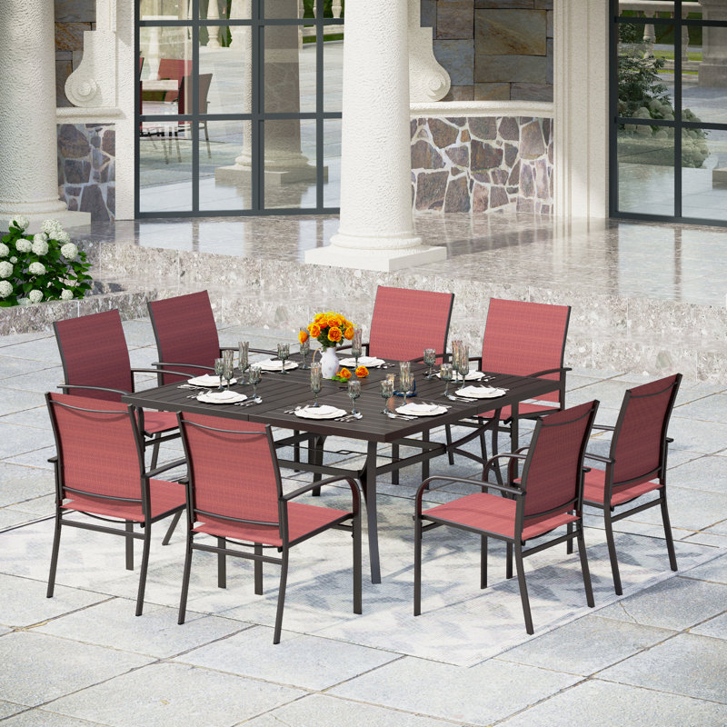 Sutiya 8 - Person Patio Dining Set with Square Table