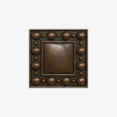 Bronze Natural Dots Polyurethane 4x4 Decorative Insert
