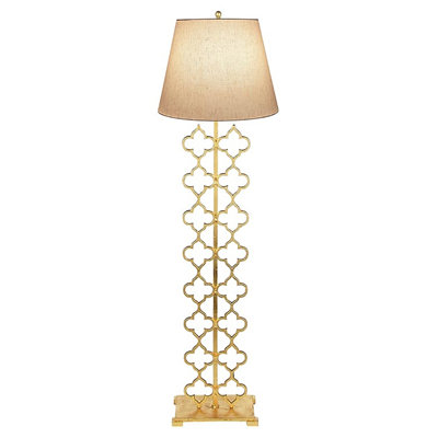 Lampe sur pied traditionnelle 64 po Quatrefoil