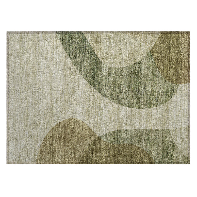 Fargo Washable Abstract Indoor / Outdoor Rug, Rectangle 1'8" x 2'6"