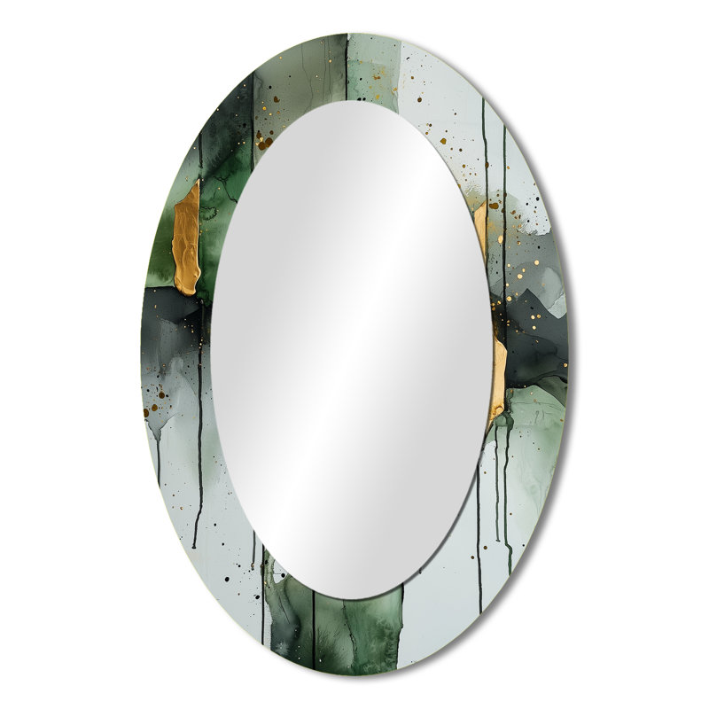 Miroir mural moderne et doré, 36 po x 24 po