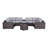Biles Wicker Fully Assembled 4 - Person Seating Group with Cushions