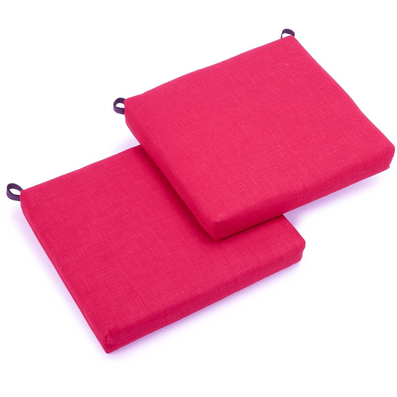 Coussin de chaise d’extérieur adirondack, H 3,5 po x l 20 po x P 17 po, Citron