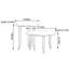 Ensemble de tables basses en noyer