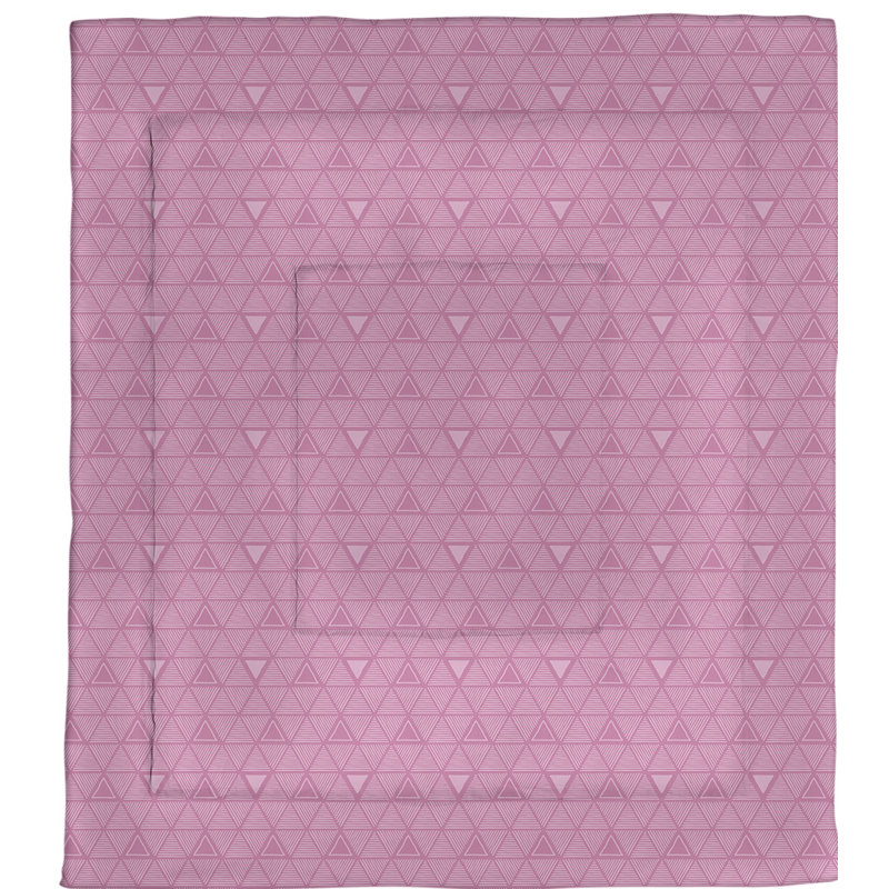Édredon en microfibre réversible Patricia Geoffrey, Édredon très grand, Rose clair