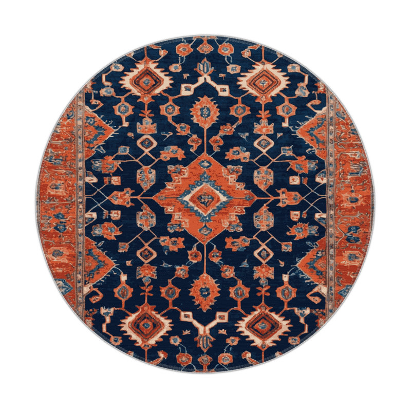 Tabriz Brown Indoor and Outdoor Area Rug, Rectangle 5' x 7'