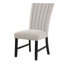Magnifique table de salle à manger en marbre véritable 6x chaises d'appoint en tissu bouclé gris