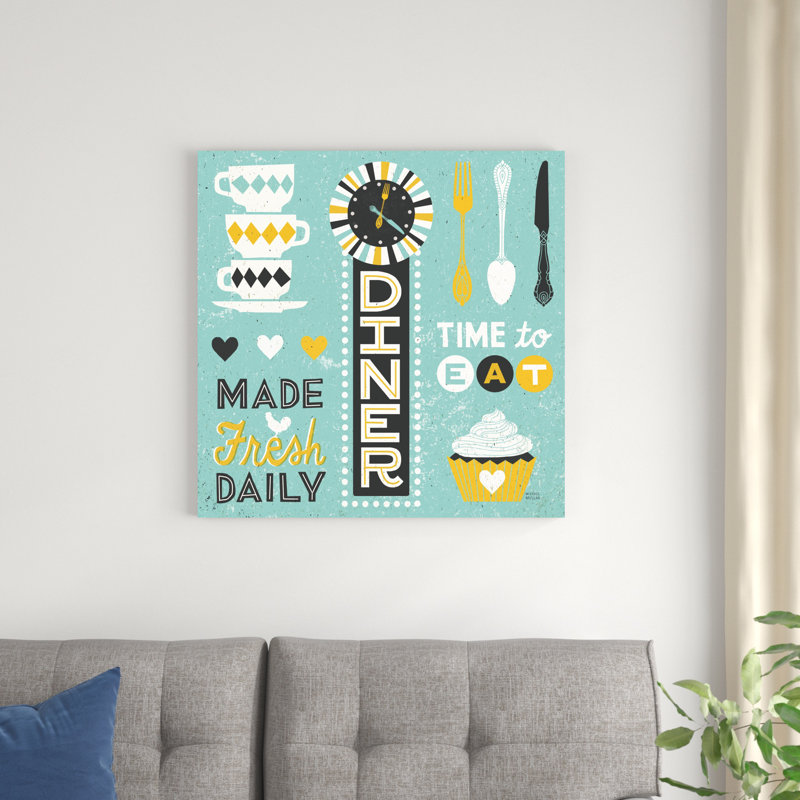 Motif rétro Diner I, H 30 po x l 30 po
