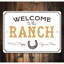 Panneau en aluminium Ranch Welcome-58622311