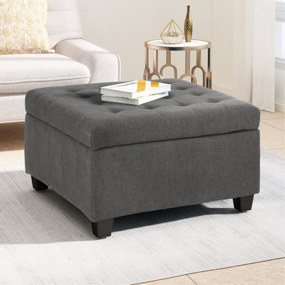 Revêtement gris foncé et gaufré sophistiqué avec rangement abondant 31 po x 31 po x 18,6 pi