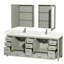Sheffield 84" Double Bathroom Vanity Set with Mirror-839231524