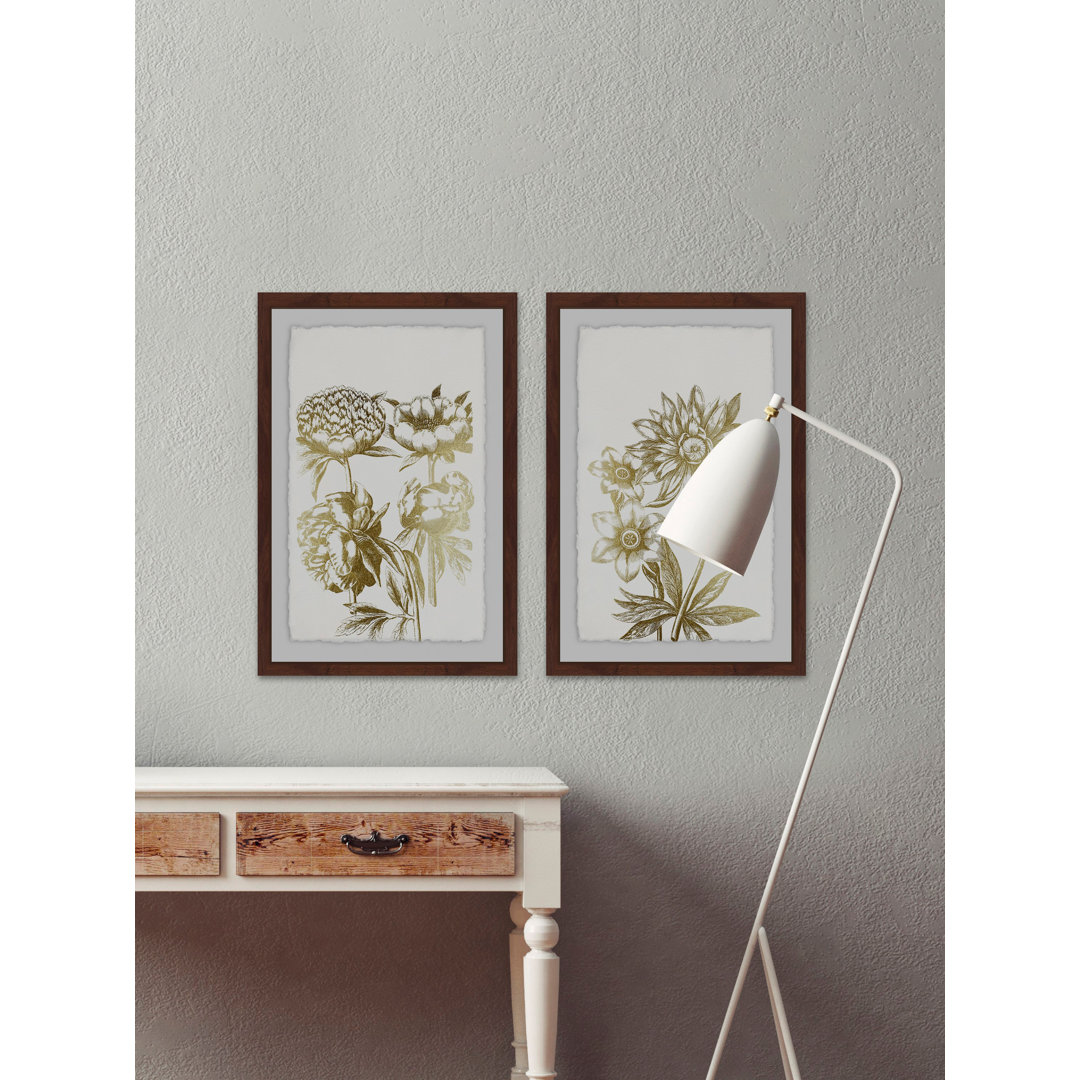 'Desert Blooms II Diptych' 2 Piece Framed Print Set Rosalind Wheeler 