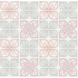Tiled Florals 33' L x 20.5" W Wallpaper Roll