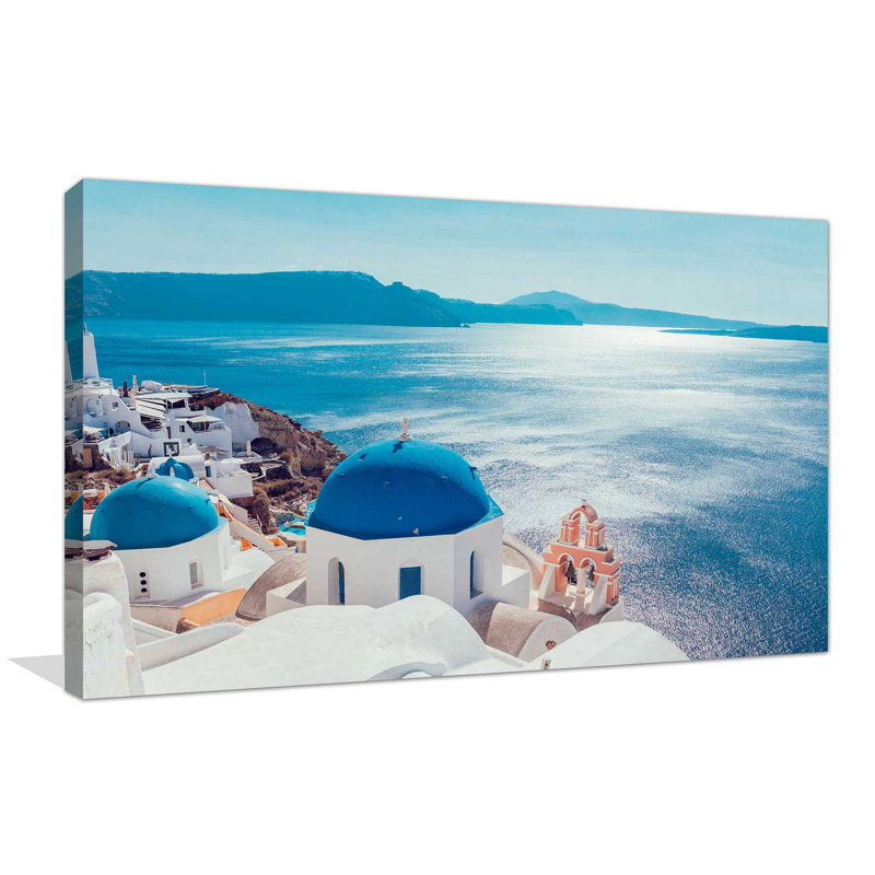 " Grecian Sea ", 24" H x 40" W x 1.5" D