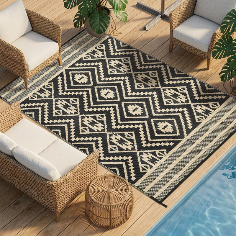 Geometric Braided Area Rug, 4*6ft/122*183cm