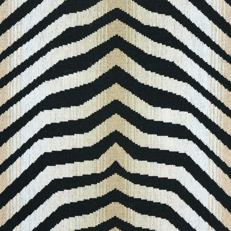 Tissu appliqué Schumacher x Neisha Crosland, Zebra Black