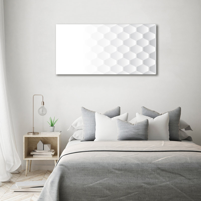 Hexagons Background - Wrapped Canvas Print