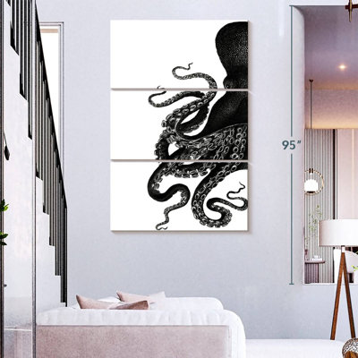 Brampt Octopus Black And White I