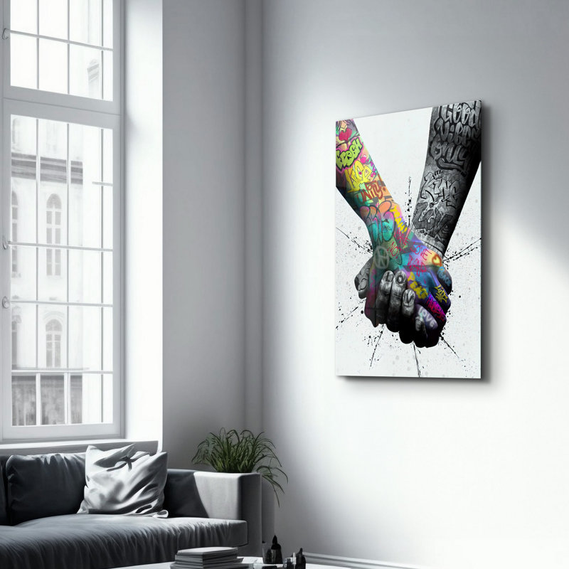 Elegant Tempered Glass Wall Art Painting, 18.1 x 28.3 inches | 100% Tempered Glass, Thickness: 0.16 inches | UV Printed for Vibrant Colors & Durability | Perfect for Home Decor & Modern Aesthetics