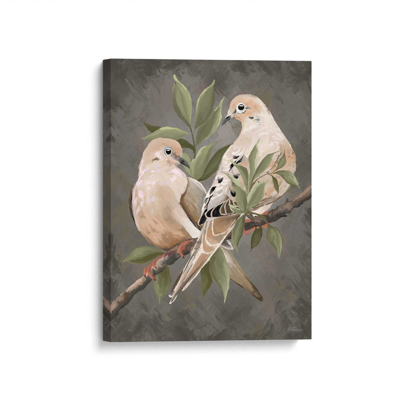 «Dove pair» par Cat Thurman Designs, reproduction d'art, Toile non encadrée, L 12 po x H 16 po, Ne s’applique pas