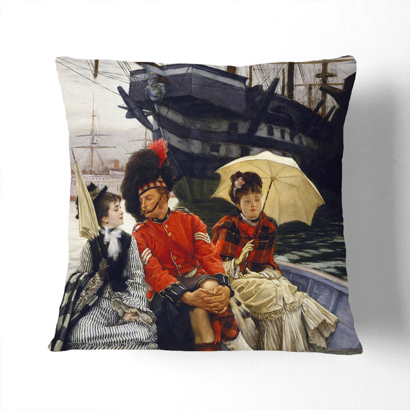 Portsmouth Dockyard Square Throw Cushion, 40cm H x 40cm W x 15cm D