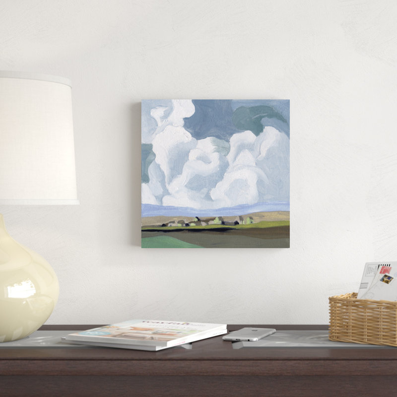 " A Quiet Village IV " by Melissa Wang Painting Print, 12" H x 12" W