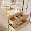 Wall-Mount Bathroom Vanity – Modern Floating Vanity With Soft-Close Drawers, Laminate Doors, Plywood Construction,   24" Width-111862369