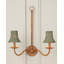 Bell Whitewashed Chandelier Shade-1823978102